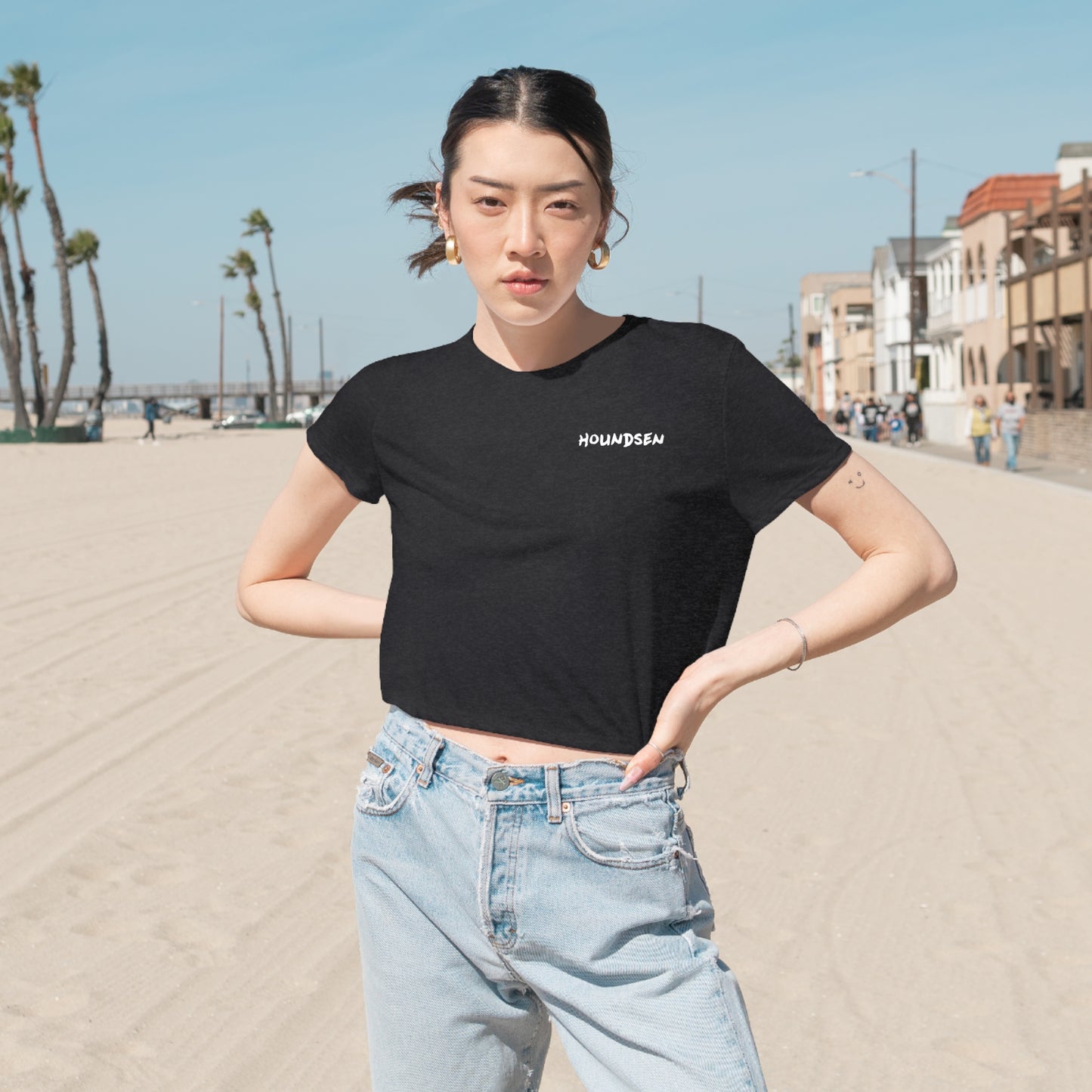 Calico Cropped Tee