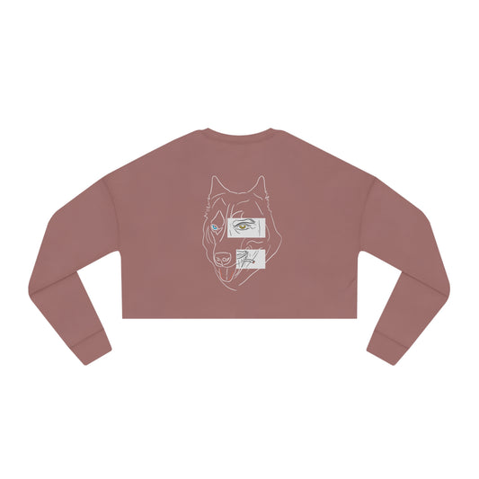 Calico Cropped Sweatshirt